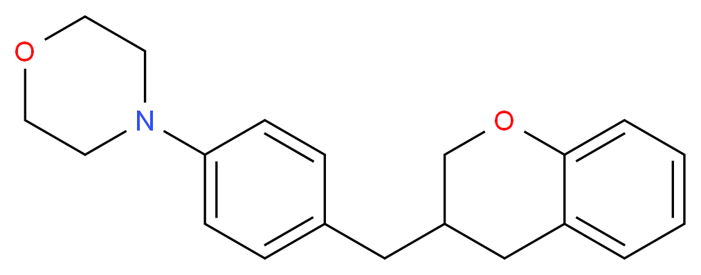 4-[4-(3,4-dihydro-2H-chromen-3-ylmethyl)phenyl]morpholine_Molecular_structure_CAS_)