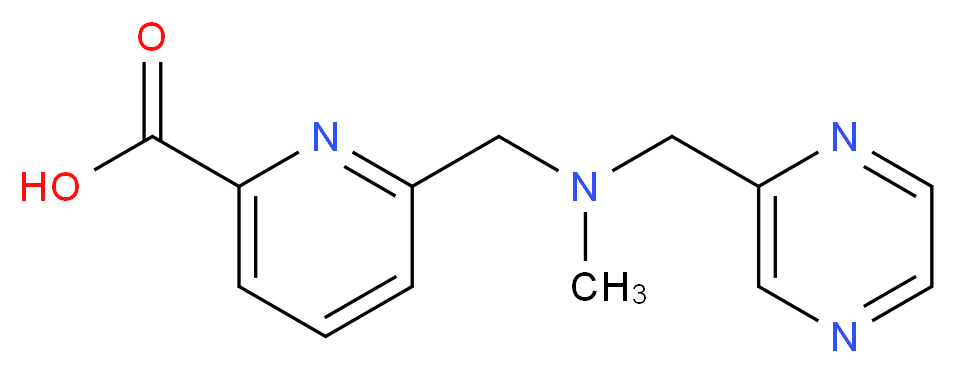 6-{[methyl(pyrazin-2-ylmethyl)amino]methyl}pyridine-2-carboxylic acid_Molecular_structure_CAS_)