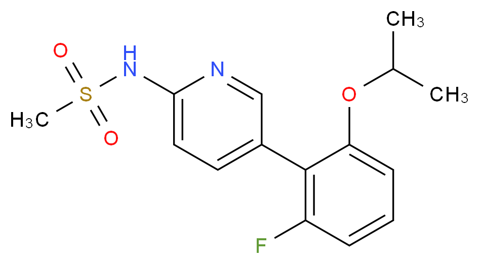 N-[5-(2-fluoro-6-isopropoxyphenyl)pyridin-2-yl]methanesulfonamide_Molecular_structure_CAS_)