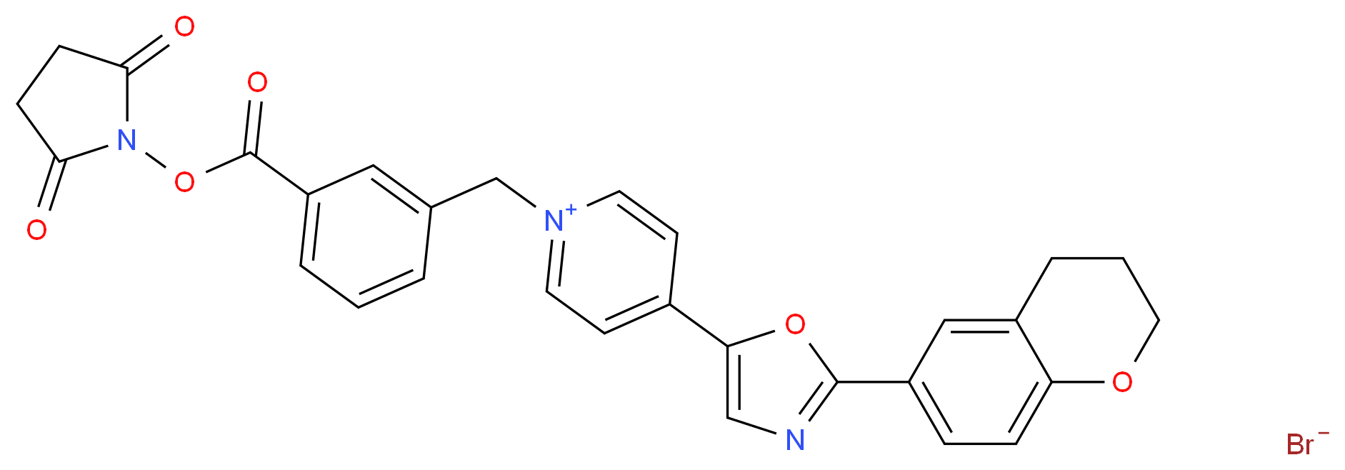 1-[3-(Succinimidyloxycarbonyl)benzyl]-4-[2-(3,4-dihydro-2H-1-benzopyran-6-yl)-5-oxazolyl]pyridinium bromide_Molecular_structure_CAS_155863-03-9)