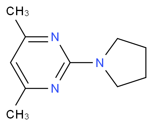 4,6-Dimethyl-2-pyrrolidin-1-ylpyrimidine_Molecular_structure_CAS_)