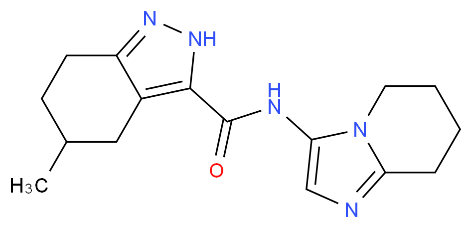 5-methyl-N-(5,6,7,8-tetrahydroimidazo[1,2-a]pyridin-3-yl)-4,5,6,7-tetrahydro-2H-indazole-3-carboxamide_Molecular_structure_CAS_)