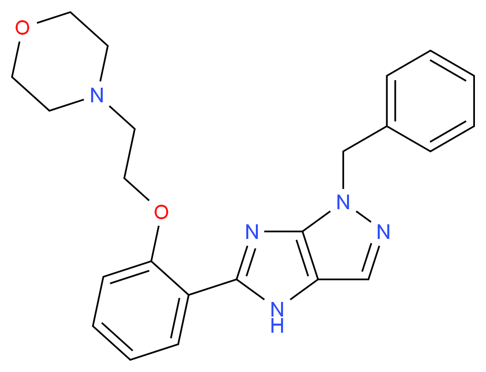 1-benzyl-5-{2-[2-(4-morpholinyl)ethoxy]phenyl}-1,4-dihydroimidazo[4,5-c]pyrazole_Molecular_structure_CAS_)