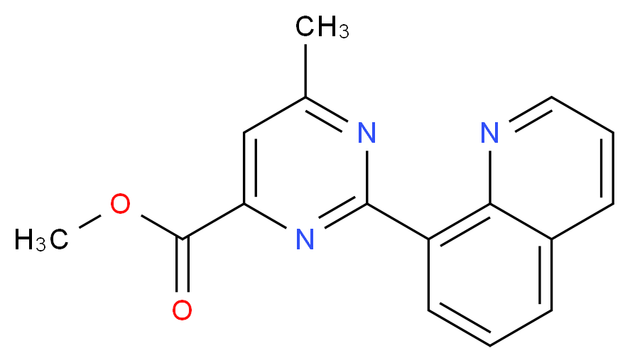 methyl 6-methyl-2-(8-quinolinyl)-4-pyrimidinecarboxylate_Molecular_structure_CAS_)