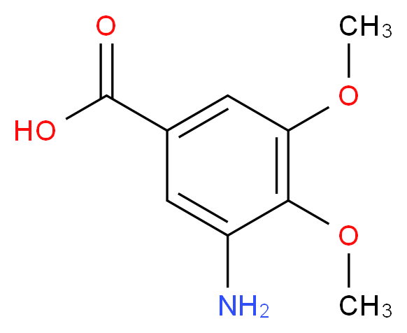 3-amino-4,5-dimethoxybenzoic acid_Molecular_structure_CAS_)