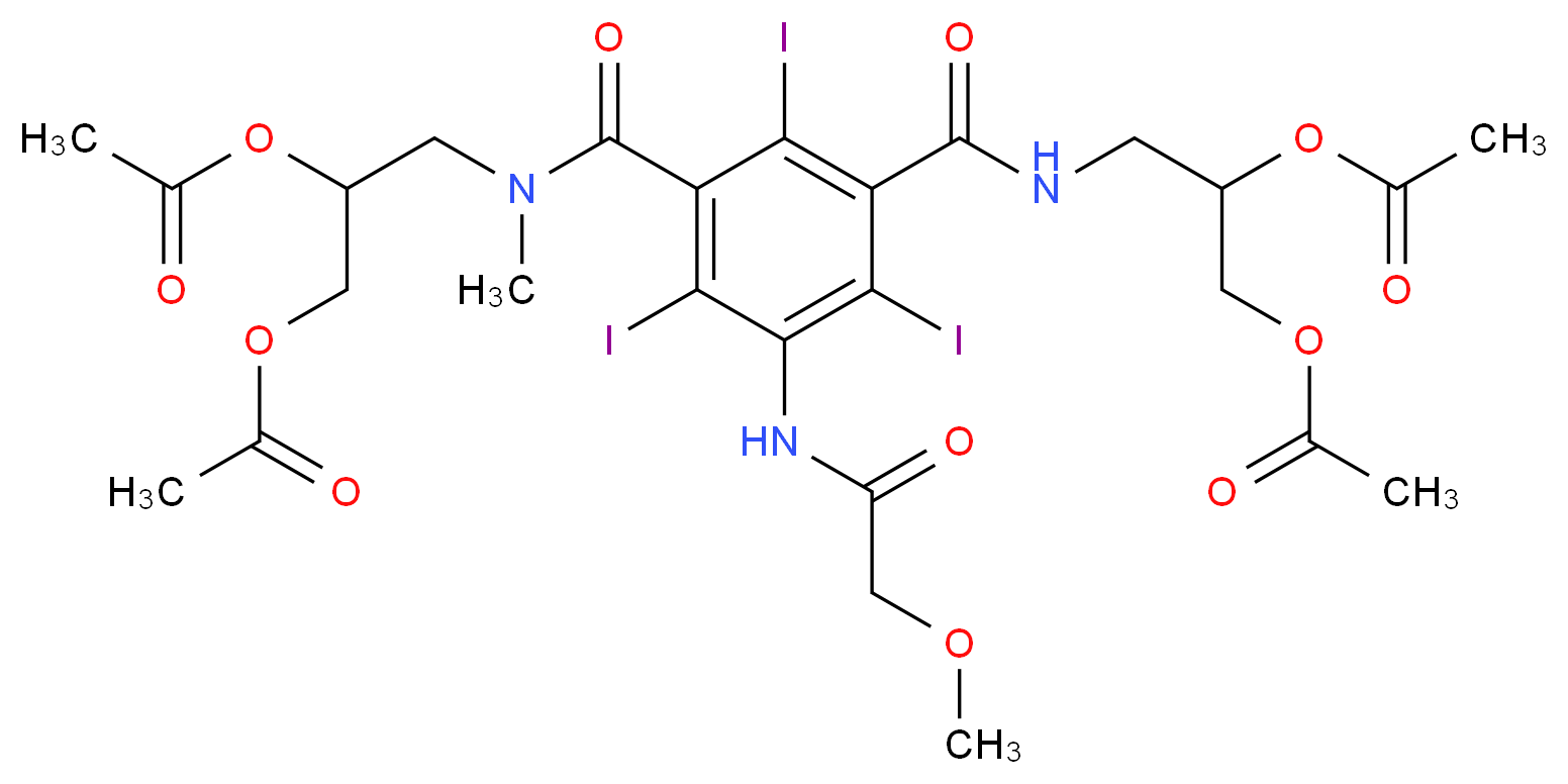 Tetra-O-acetyl Iopromide_Molecular_structure_CAS_1246820-70-1)