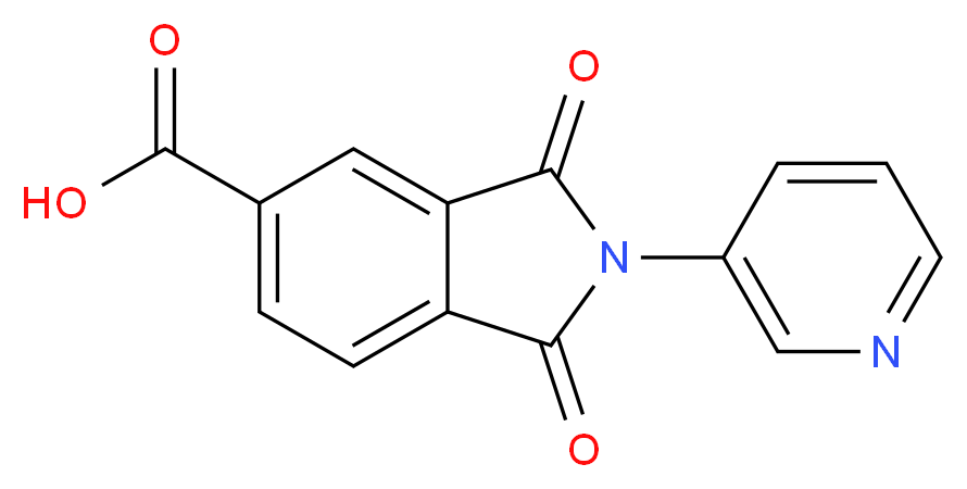 1,3-dioxo-2-pyridin-3-ylisoindoline-5-carboxylic acid_Molecular_structure_CAS_239807-67-1)