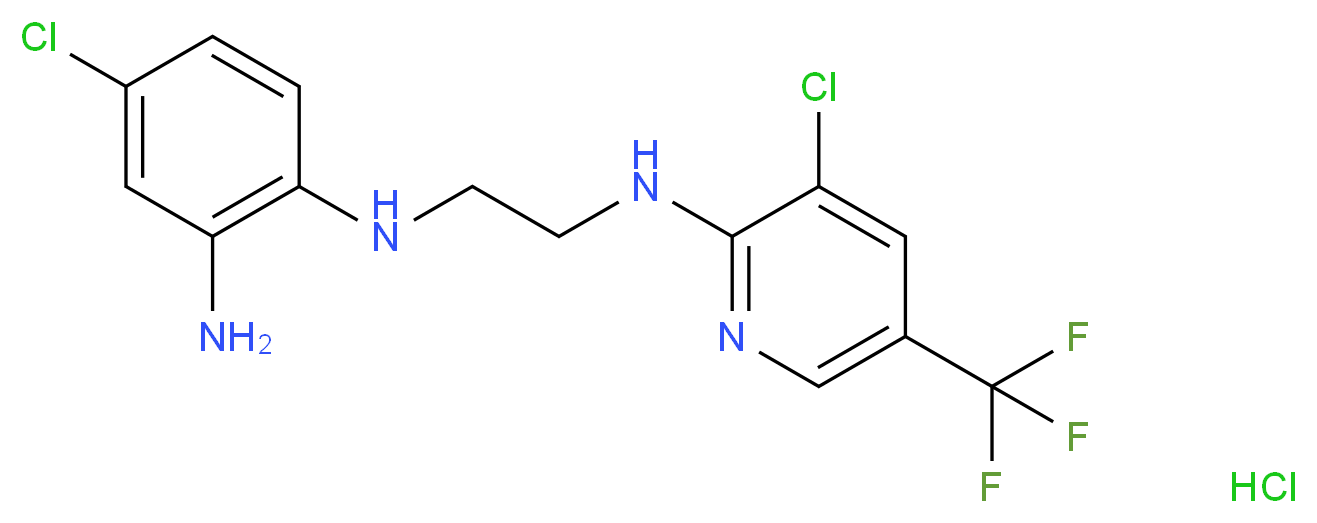 4-Chloro-N~1~-(2-{[3-chloro-5-(trifluoromethyl)-2-pyridinyl]-amino}ethyl)-1,2-benzenediamine hydrochloride_Molecular_structure_CAS_)