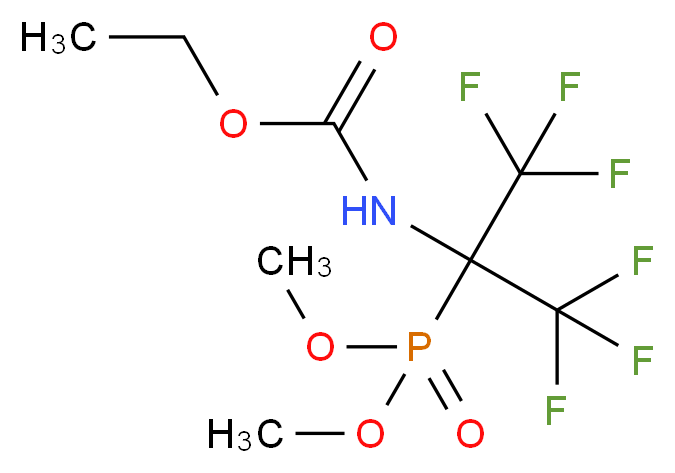 dimethyl [1-[(ethoxycarbonyl)amino]-2,2,2-trifluoro-1-(trifluoromethyl)ethyl]phosphonate_Molecular_structure_CAS_)