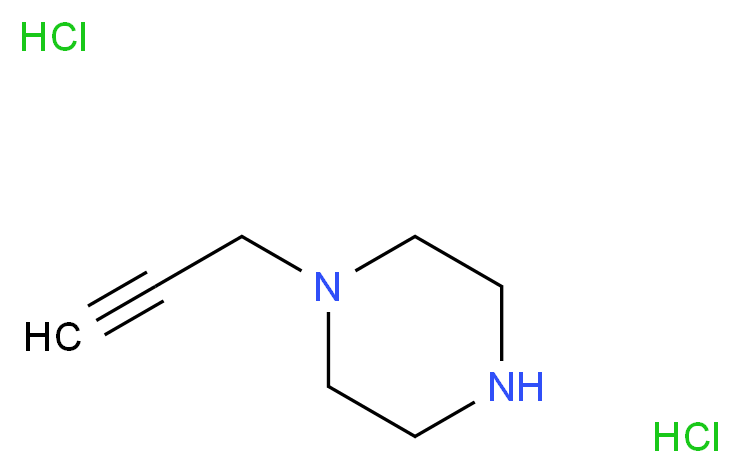 1-prop-2-ynylpiperazine dihydrochloride_Molecular_structure_CAS_90000-39-8)