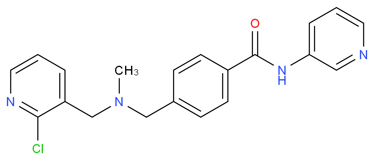 4-{[[(2-chloropyridin-3-yl)methyl](methyl)amino]methyl}-N-pyridin-3-ylbenzamide_Molecular_structure_CAS_)