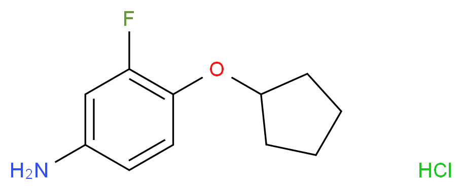 4-(cyclopentyloxy)-3-fluoroaniline hydrochloride_Molecular_structure_CAS_)