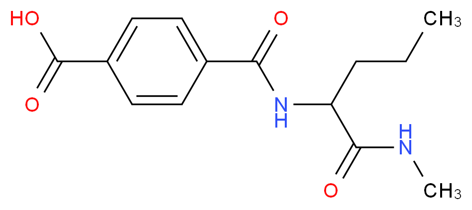 4-[({1-[(methylamino)carbonyl]butyl}amino)carbonyl]benzoic acid (non-preferred name)_Molecular_structure_CAS_)