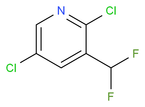 2,5-Dichloro-3-(difluoromethyl)pyridine_Molecular_structure_CAS_71701-93-4)