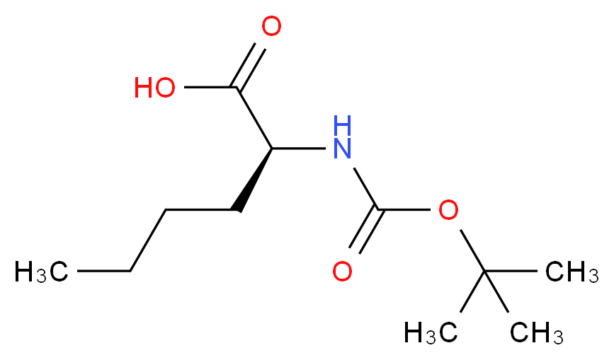 (S)-2-((tert-Butoxycarbonyl)aMino)hexanoic acid_Molecular_structure_CAS_6404-28-0)