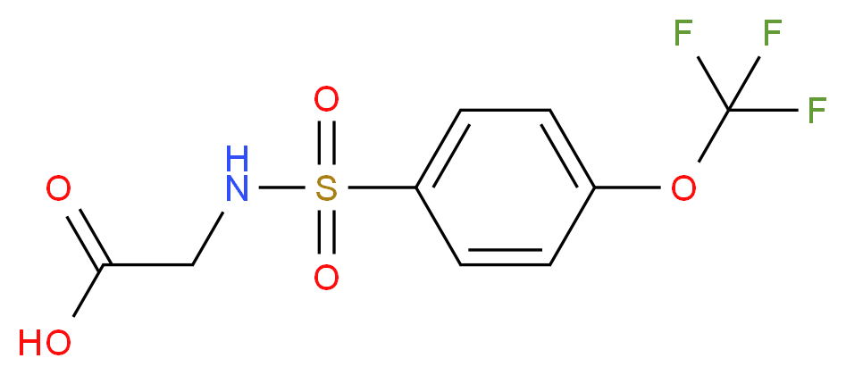 ({[4-(trifluoromethoxy)phenyl]sulfonyl}amino)acetic acid_Molecular_structure_CAS_)