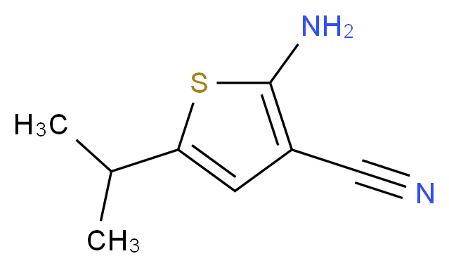 2-AMINO-5-(1-METHYLETHYL)-3-THIOPHENECARBONITRILE_Molecular_structure_CAS_612504-41-3)