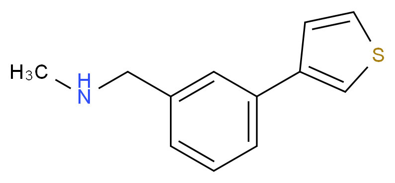 N-methyl-N-(3-thien-3-ylbenzyl)amine_Molecular_structure_CAS_884507-27-1)