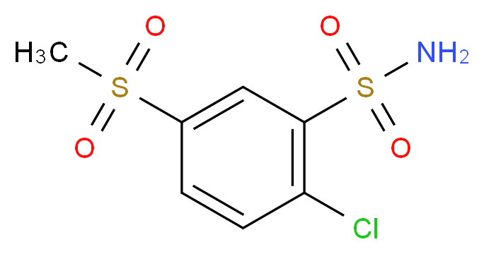 2-chloro-5-methanesulfonylbenzene-1-sulfonamide_Molecular_structure_CAS_)