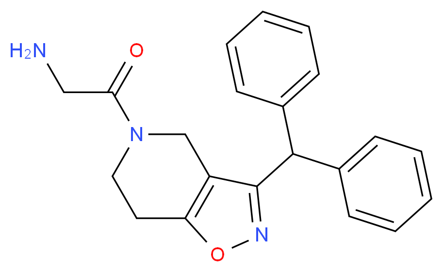 2-[3-(diphenylmethyl)-6,7-dihydroisoxazolo[4,5-c]pyridin-5(4H)-yl]-2-oxoethanamine_Molecular_structure_CAS_)