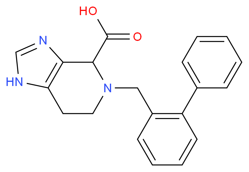 5-(2-biphenylylmethyl)-4,5,6,7-tetrahydro-1H-imidazo[4,5-c]pyridine-4-carboxylic acid_Molecular_structure_CAS_)