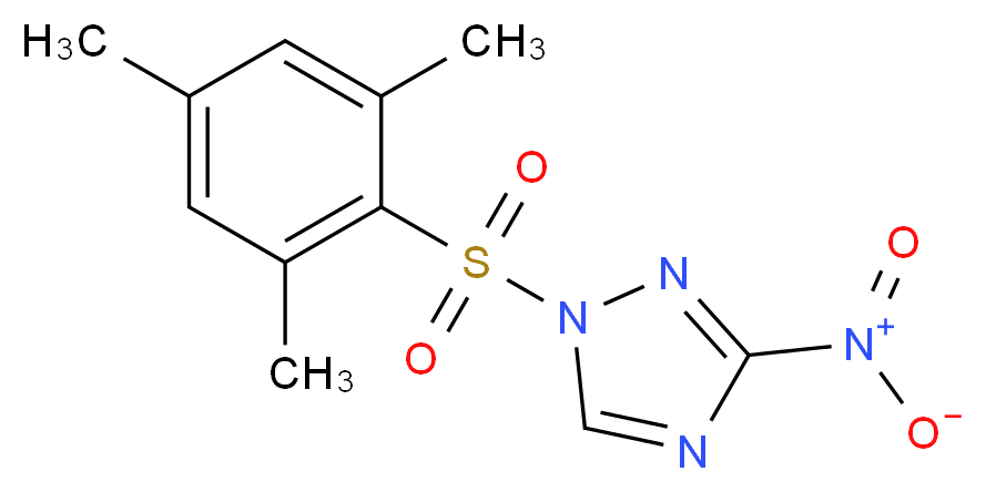 1-(2-Mesitylenesulfonyl)-3-nitro-1H-1,2,4-triazole_Molecular_structure_CAS_74257-00-4)