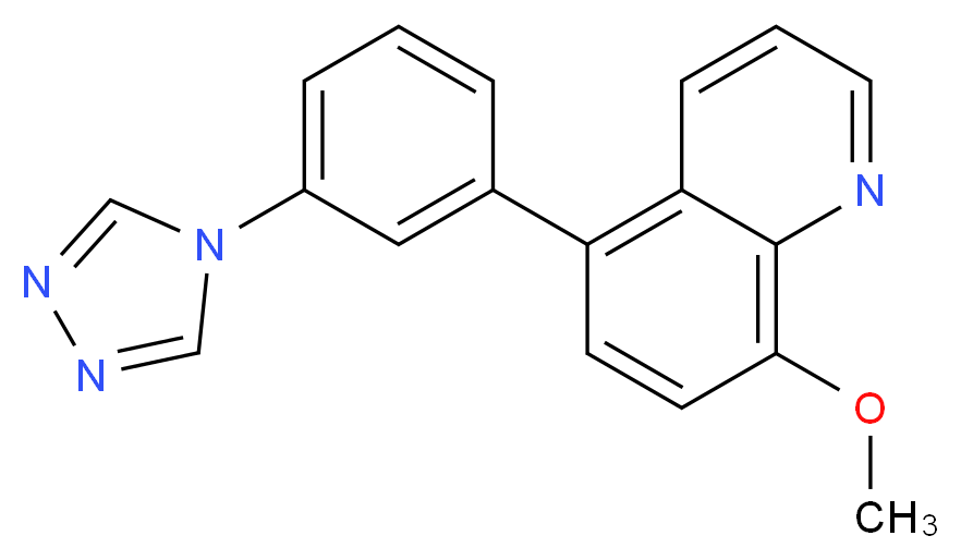 8-methoxy-5-[3-(4H-1,2,4-triazol-4-yl)phenyl]quinoline_Molecular_structure_CAS_)