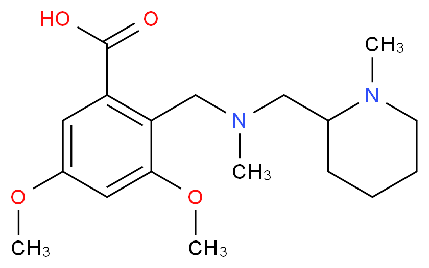 3,5-dimethoxy-2-({methyl[(1-methylpiperidin-2-yl)methyl]amino}methyl)benzoic acid_Molecular_structure_CAS_)