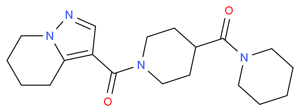 3-{[4-(1-piperidinylcarbonyl)-1-piperidinyl]carbonyl}-4,5,6,7-tetrahydropyrazolo[1,5-a]pyridine_Molecular_structure_CAS_)