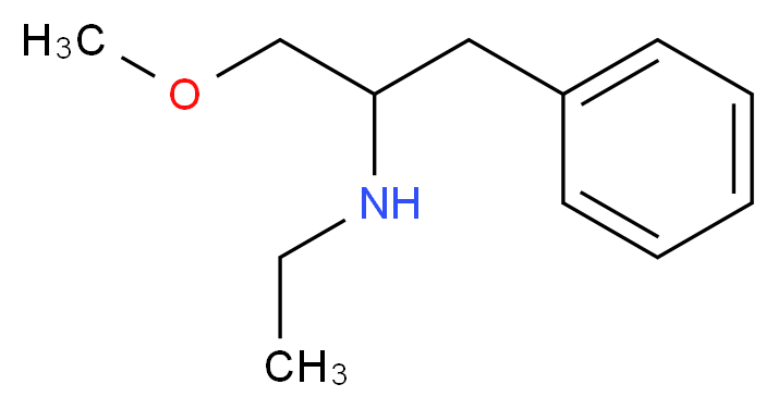 ethyl(1-methoxy-3-phenylpropan-2-yl)amine_Molecular_structure_CAS_)
