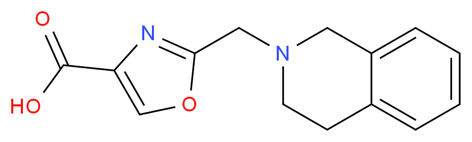 2-(3,4-dihydroisoquinolin-2(1H)-ylmethyl)-1,3-oxazole-4-carboxylic acid_Molecular_structure_CAS_)