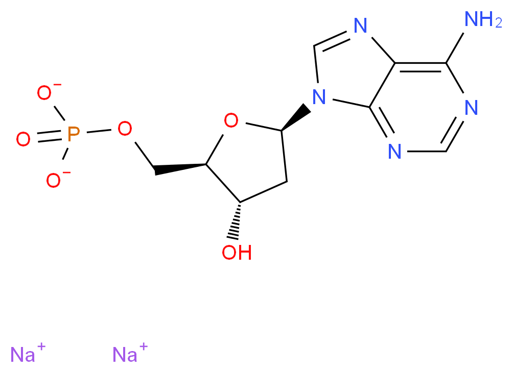 2′-Deoxyadenosine 5′-monophosphate sodium salt_Molecular_structure_CAS_151151-31-4)