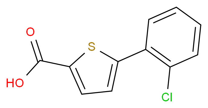 5-(2-chlorophenyl)thiophene-2-carboxylic acid_Molecular_structure_CAS_)