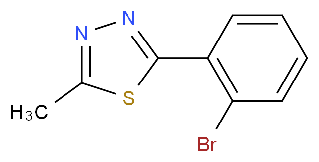 2-(2-bromophenyl)-5-methyl-1,3,4-thiadiazole_Molecular_structure_CAS_915923-21-6)
