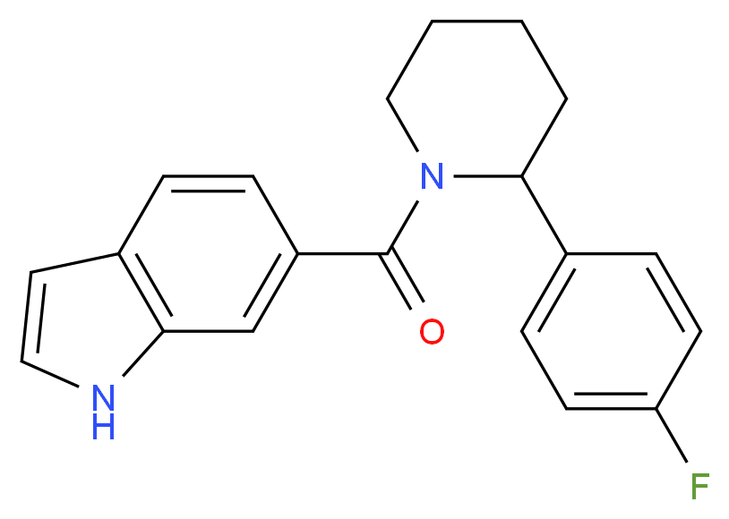 6-{[2-(4-fluorophenyl)-1-piperidinyl]carbonyl}-1H-indole_Molecular_structure_CAS_)