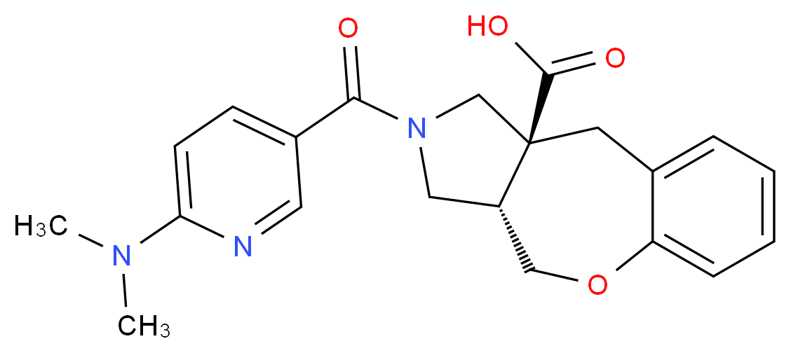 (3aS*,10aS*)-2-{[6-(dimethylamino)pyridin-3-yl]carbonyl}-2,3,3a,4-tetrahydro-1H-[1]benzoxepino[3,4-c]pyrrole-10a(10H)-carboxylic acid_Molecular_structure_CAS_)