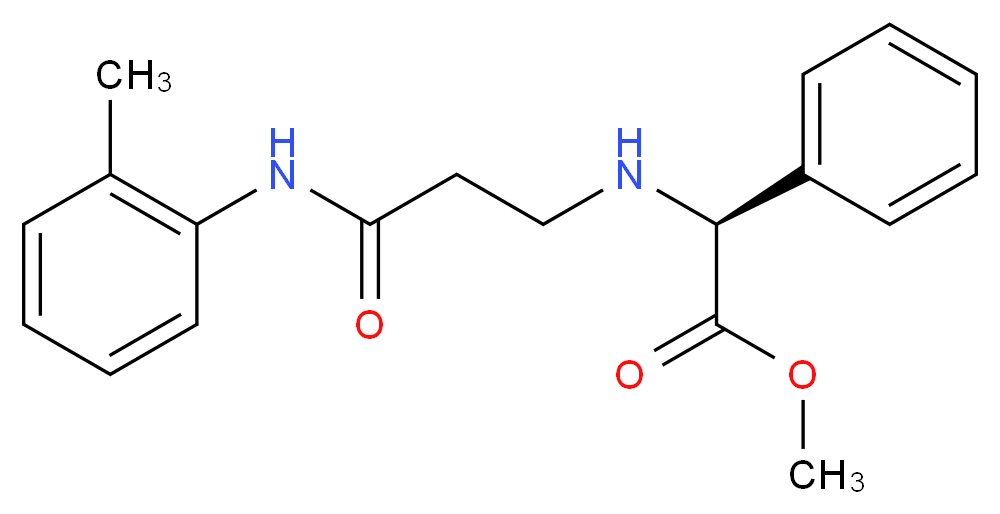 methyl (2S)-({3-[(2-methylphenyl)amino]-3-oxopropyl}amino)(phenyl)acetate_Molecular_structure_CAS_)