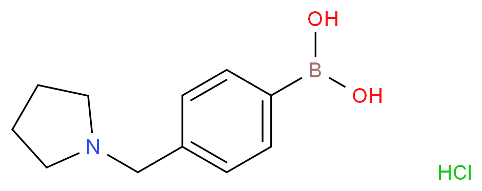[4-(Pyrrolidin-1-ylmethyl)phenyl]boronic acid hydrochloride_Molecular_structure_CAS_)