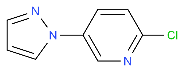 2-chloro-5-(1H-pyrazol-1-yl)pyridine_Molecular_structure_CAS_)