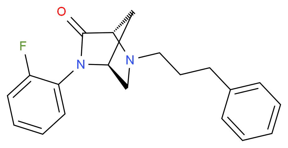 (1S*,4S*)-2-(2-fluorophenyl)-5-(3-phenylpropyl)-2,5-diazabicyclo[2.2.1]heptan-3-one_Molecular_structure_CAS_)
