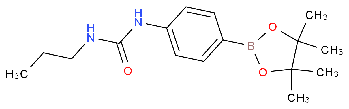 1-Propyl-3-(4-(4,4,5,5-tetramethyl-1,3,2-dioxaborolan-2-yl)phenyl)urea_Molecular_structure_CAS_874291-01-7)