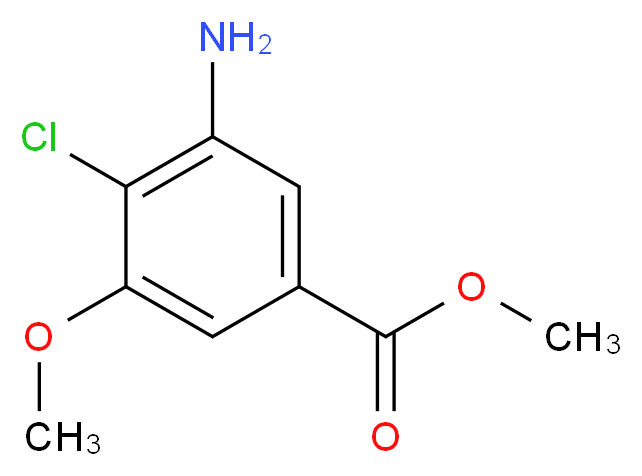 Methyl 3-amino-4-chloro-5-methoxybenzenecarboxylate_Molecular_structure_CAS_63603-10-1)