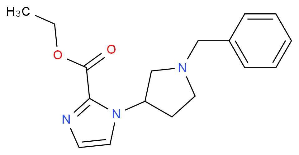 ethyl 1-(1-benzylpyrrolidin-3-yl)-1H-imidazole-2-carboxylate_Molecular_structure_CAS_)