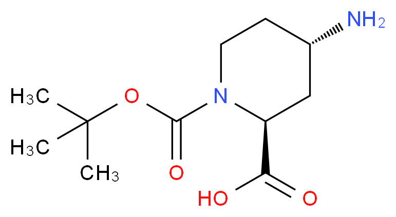 (2S,4S)-4-amino-1-(tert-butoxycarbonyl)piperidine-2-carboxylic acid_Molecular_structure_CAS_1221818-34-3)