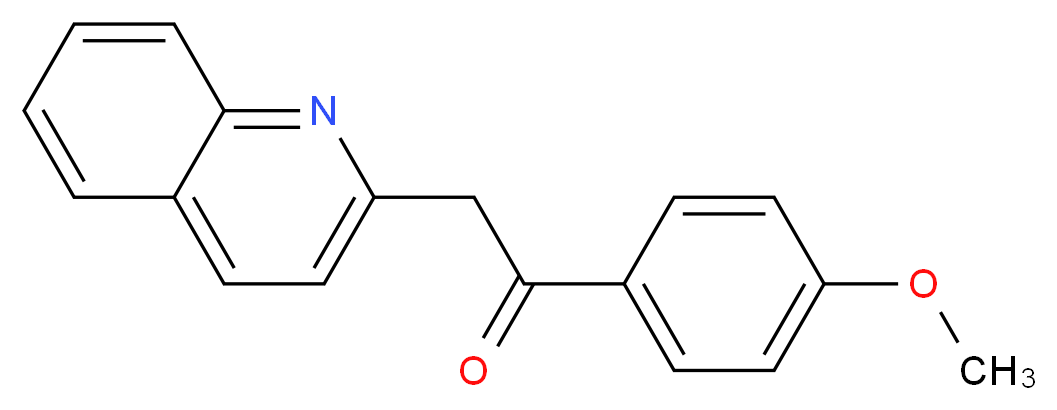 1-(4-Methoxyphenyl)-2-(quinolin-2-yl)ethan-1-one_Molecular_structure_CAS_)
