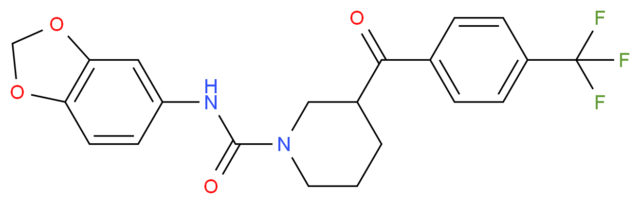 N-1,3-benzodioxol-5-yl-3-[4-(trifluoromethyl)benzoyl]-1-piperidinecarboxamide_Molecular_structure_CAS_)