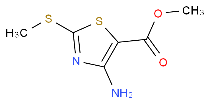 methyl 4-amino-2-(methylsulfanyl)-1,3-thiazole-5-carboxylate_Molecular_structure_CAS_60093-05-2)