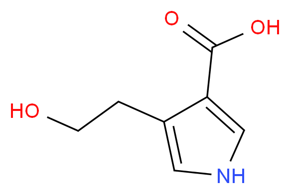 4-(2-Hydroxyethyl)-1H-pyrrole-3-carboxylic Acid_Molecular_structure_CAS_404839-11-8)