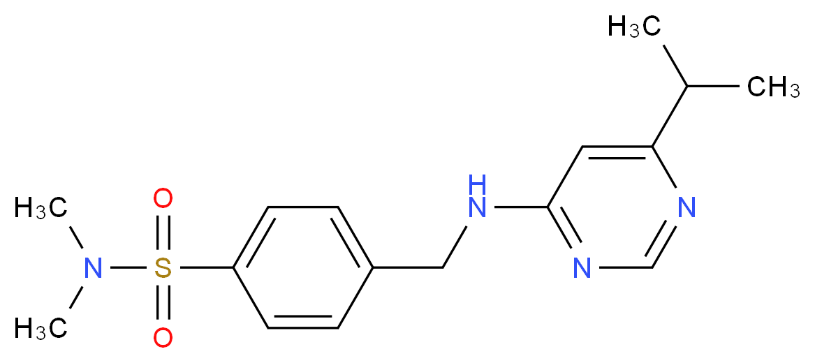 4-{[(6-isopropylpyrimidin-4-yl)amino]methyl}-N,N-dimethylbenzenesulfonamide_Molecular_structure_CAS_)