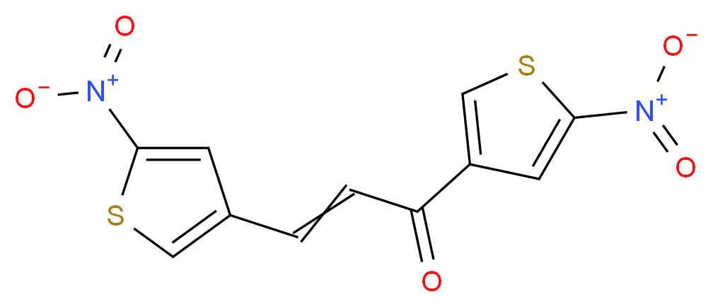 1,3-di(5-nitro-3-thienyl)prop-2-en-1-one_Molecular_structure_CAS_)